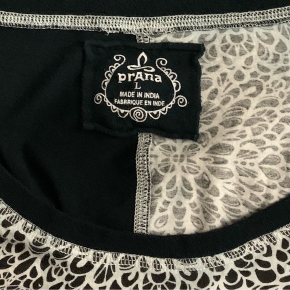 Prana mixed print long sleeve top - Picture 5 of 6